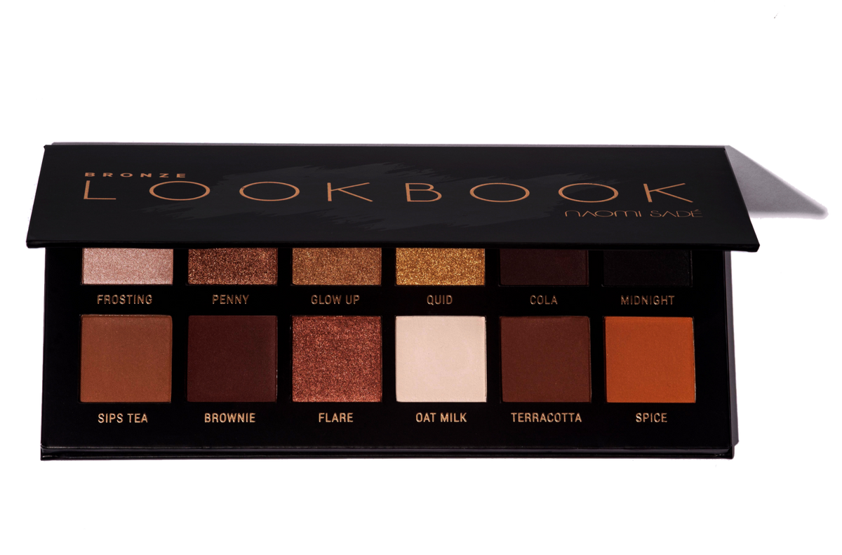 BRONZE LOOKBOOK Bronze Eyeshadow Palette Naomi Sadé London